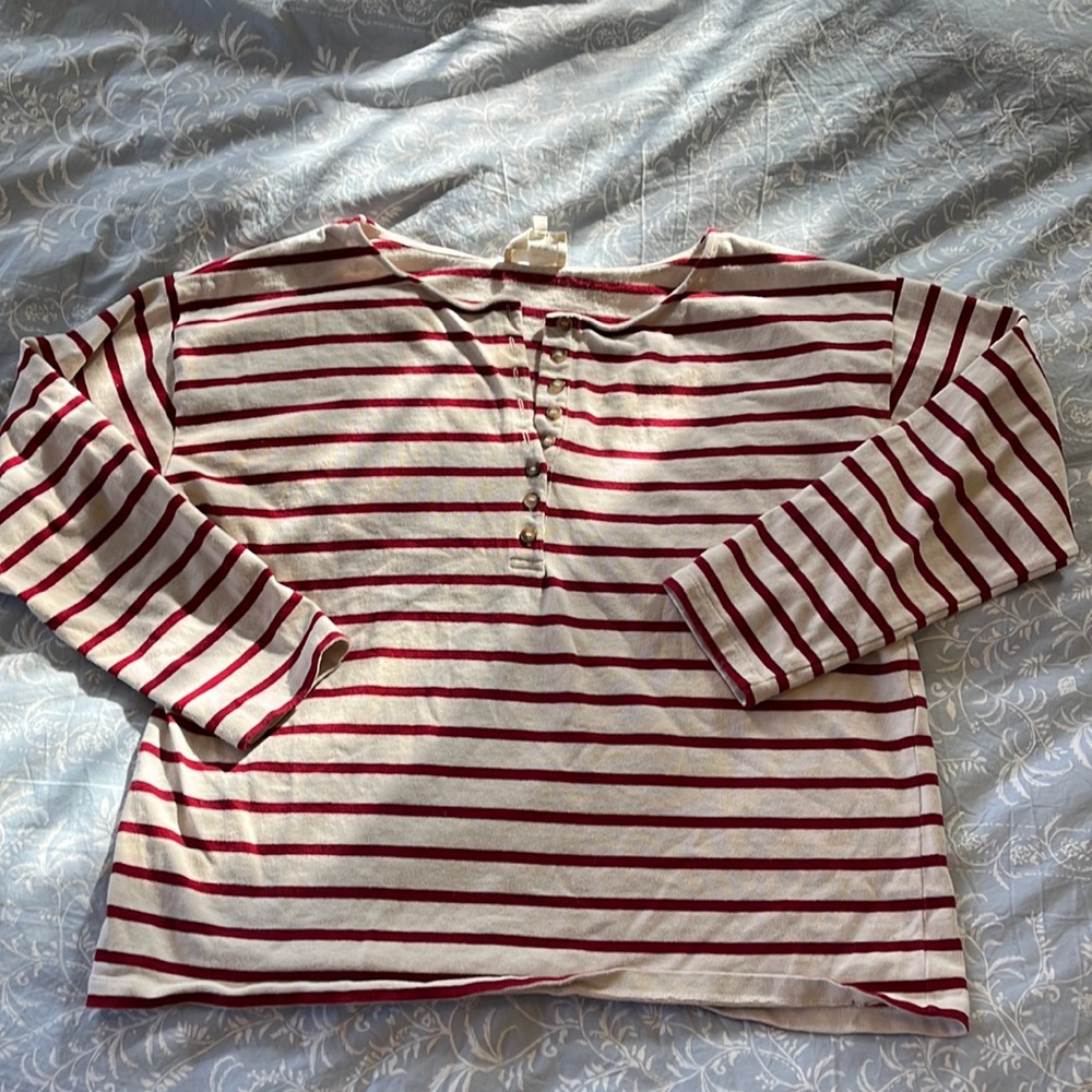 Sézane striped t gatsby mariniere size L